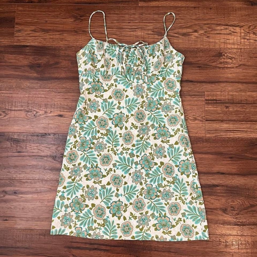 Handmade Retro Floral Babydoll Mini Dress Women S Cottagecore‎ Fairy Boho Summer